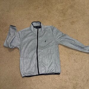 Nautica Light Gray Zip-Up Sweater